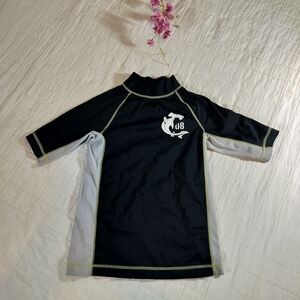 Crazy 8 Kids Rashguard in Black and Gray
